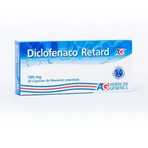 Diclofenaco retard AG Caja x 20 capsulas